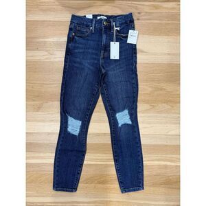 NEW Good American Good Waist Crop Jeans Size 24